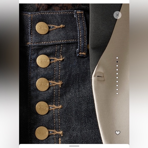 J. Crew Dark Blue High-Rise Flare Jeans - Picture 2 of 6